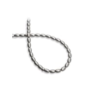 Hematit Doğal Taş Titanyum Arpa Kesim 5x8mm Dizi