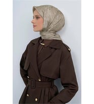Armine Saf İpek Sura Eşarp-2026 İlkbahar-Yaz- 953700D (Vizon)