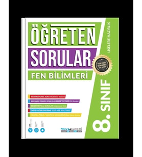Pruva Akademi Yayıncılık 8. Sınıf Öğreten Sorular Fen Bilimleri Soru Bankası