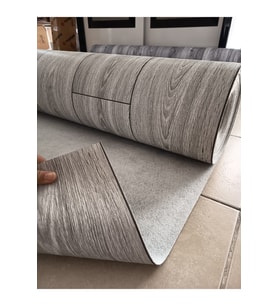 2 X 2 METRE PARKE DESENLİ KEÇELİ MUŞAMBA Pvc Yer Muşambası Ahşap GRİ Zemin Döşemesi Soba Altı