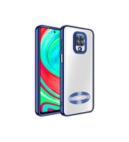 Xiaomi Redmi Note 9 Pro Uyumlu Kılıf Kamera Korumalı Logo Gösteren Zore Omega Kapak