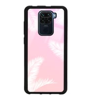 Xiaomi Redmi Note 9 Uyumlu Beyaz Palmiye Tasarımlı Glossy Telefon Kılıfı