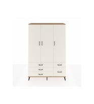 Hyperion Gardrop 5 Raflı 5 Çekmeceli Tek Askılı 132x44x195 Çam-Aytaşı
