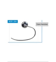 Royaleks-TAÇ204 Daire Metal Havluluk