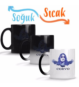 Corvo Sihirli Kupa Bardak Porselen