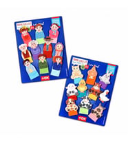 2 Set - 20 Parça Tox Evcil Hayvanlar ve Aile Bireyleri Parmak Kukla T772 T752