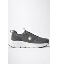 Amed Spor HURCAZH Erkek Ortopedik Günlük Bağcıklı Sneaker Spor Ayakkabı (Füme)