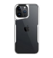 Apple İphone 15 Pro Max Kılıf Boyi Silikon Kapak - Gümüş