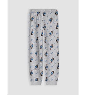 LCW Kids Gri Sonic Baskılı Erkek Çocuk Pijama Alt