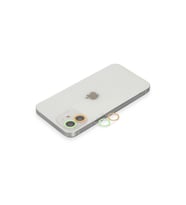 Apple İphone 12 Mini Renkli Kamera Lens Koruma Cam - Turuncu-yeşil