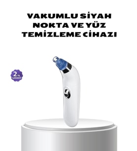 Vakumlu Siyah Nokta Temizleme Cihazı – 5 Kademe Güç ve 4 Başlıklı Derin Cilt Bakımı