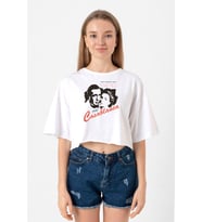 Casablanca We'll Always Have Beyaz Kadın Crop Tshirt