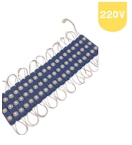 20 Adet 220 Volt 2 Watt 3 Lensli Mavi 2835 SMD Led Modül IP65