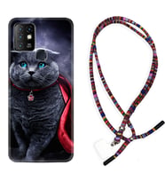 INFINIX Hot 8 9 10 11S Hot 10 Play 10T Kılıf Boyun Asklı Rasta Silikon Super Cat 1666