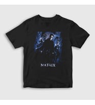 Presmono Unisex Çocuk Siyah Neo V2 Film The Matrix T-Shirt 253989tt