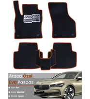 Skoda Super B (2024-2025) Uyumlu EVA Paspas Tam Set–Araca Özel,Su Geçirmez,Hızlı Montaj