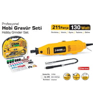5260 Hobi Gravür Seti 130 Watt 211 Parça