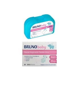 Bruno Baby Nazal Aspiratör Yedek Uç + Bruno Baby Nazal Aspiratör (Krem)