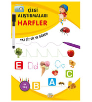 Çizgi Alıştırmaları Harfler 0-6 Yaş Yayınları