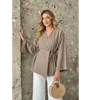 Kadın Kuşaklı Kimono 1177 (Bej)