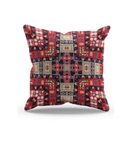 Moud's Çift Tarafı Baskılı Türkiye Kilim-6 Desenli Süet Kırlent Kılıfı