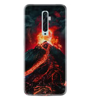 Oppo Reno 2Z 4 Lite 4 Pro 5 6 7 A31 Kılıf Desemli Silikon Yanardağ 1611
