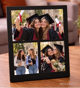 Kişiye Özel 3 Kişilik Masa Fotograf Cercevesi 13 x 18 cm MDF Çerçeve - Kişiye Özel Hediye 3. Model