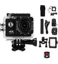 4K Ultra HD Su Geçirmez Aksiyon Kamerası – 16MP Wifi Spor Kamera, 170° Geniş Açılı Lens, 2.0 İnç Ekran, 2.4G Kablosuz Bilek Uzaktan Kumandalı, Bisiklet ve Sualtı Dalış Seti