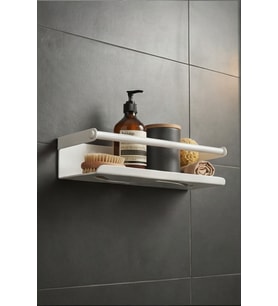 Paslanmaz Çelik 25CM Duş Rafı, Yapışkan Montaj Banyo Şampuanlık