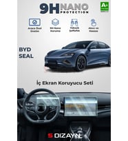 S-Dizayn BYD Seal Awd 9H Nano Gösterge ve Multimedya Ekran Koruyucu (PARLAK) 2024 Üzeri A+ Kalite