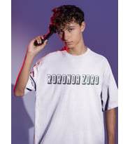 One Piece Roronoa Zoro Sırt Baskılı Unisex Oversize Anime Tişört