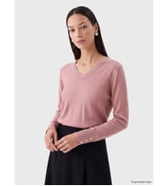 LCW EVERYDAY Pembe V Yaka Kadın Triko Kazak