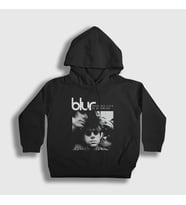 Presmono Unisex Çocuk Siyah Rubbish Blur Kapüşonlu Sweatshirt 455688tt