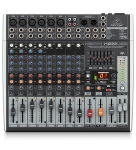 BEHRINGER X1222USB 12-Kanal 2/2-Bus Analog Mixer