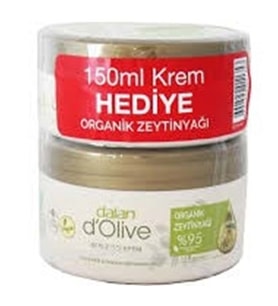Dalan Dolive Organik Zeytinyağı Özlü Kavanoz Krem 250+150 Ml