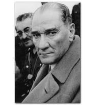 Cakatablo Atatürk Yakın Plan Fotoğraf MDF Tablo