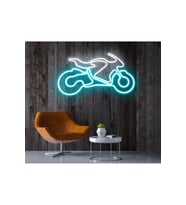 Rent A Carlara Özel Motor Figürlü Neon Tabela