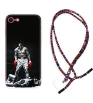 Apple iPhone 5 6 7 8 Plus Se XR Kılıf Boyun Asklı Rasta Silikon Moon Baloon 1369
