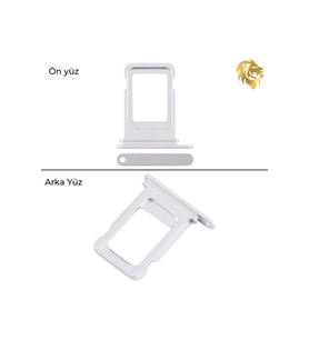 İphone 17 Pro Max Sim yuvası , sim tepsisi, sim aparat, sim yeri, sim tray, Tekli, sim çekmecesi 17 Pro Max Uyumlu (Gümüş)