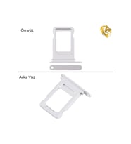 İphone 17 Pro Max Sim yuvası , sim tepsisi, sim aparat, sim yeri, sim tray, Tekli, sim çekmecesi 17 Pro Max Uyumlu (Gümüş)