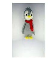 Sevimli Penguen Uyku Arkadaşı Amigurumi Organik Oyuncak