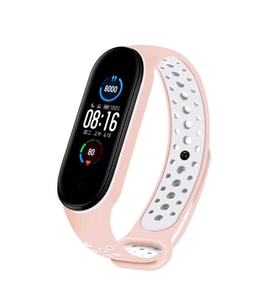Xiaomi Mi Band 5 Uyumlu Kordon Silikon Esnek Yumuşak Delikli Spor KRD-02 Kayış