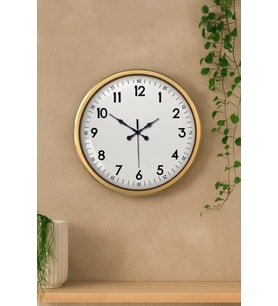 52 cm Eskitme Metal Dekoratif Duvar Saati (Standart)
