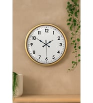 52 cm Eskitme Metal Dekoratif Duvar Saati (Standart)