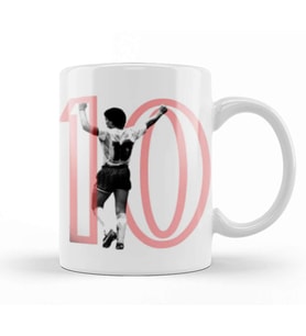 Diego Armando Maradon 10 artwork Kupa Bardak Porselen