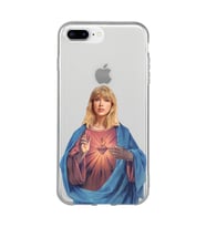 Iphone 7 Plus / 8 Plus Uyumlu Taylor Swift Desenli Şeffaf Telefon Kılıfı
