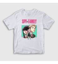 Presmono Unisex Çocuk Beyaz Poster V3 Anime Spy X Family T-Shirt 318752tt