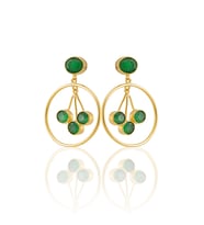 Kadir Jewellery 22 Ayar Altın Kaplama Vintage Küpe -El İşçiliği Ve Hipoalerjenik Küpe