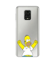 Xiaomi Redmi Note 9S - Redmi Note 9 PRO Uyumlu Simpson Tasarımlı Şeffaf Telefon Kılıfı