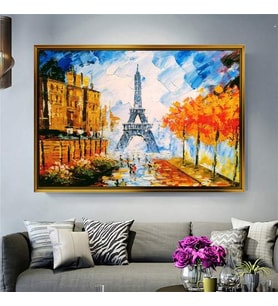 Altın Çerçeveli dekoratif tablo a824 (Gold)